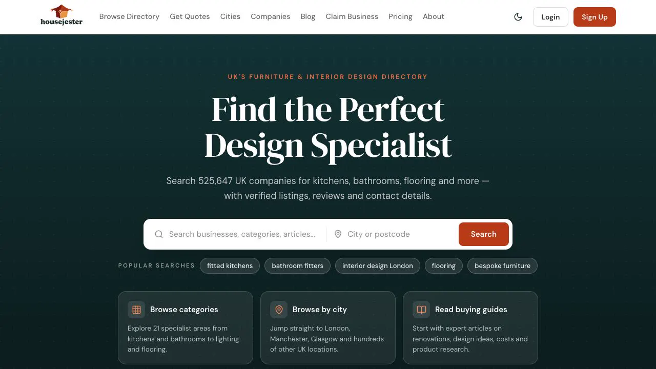 HouseJester website by 3rd Eye AI