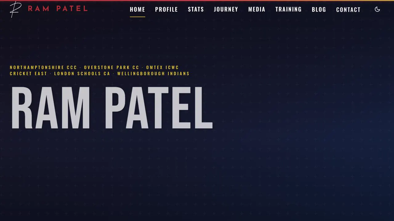 Ram Patel website by 3rd Eye AI